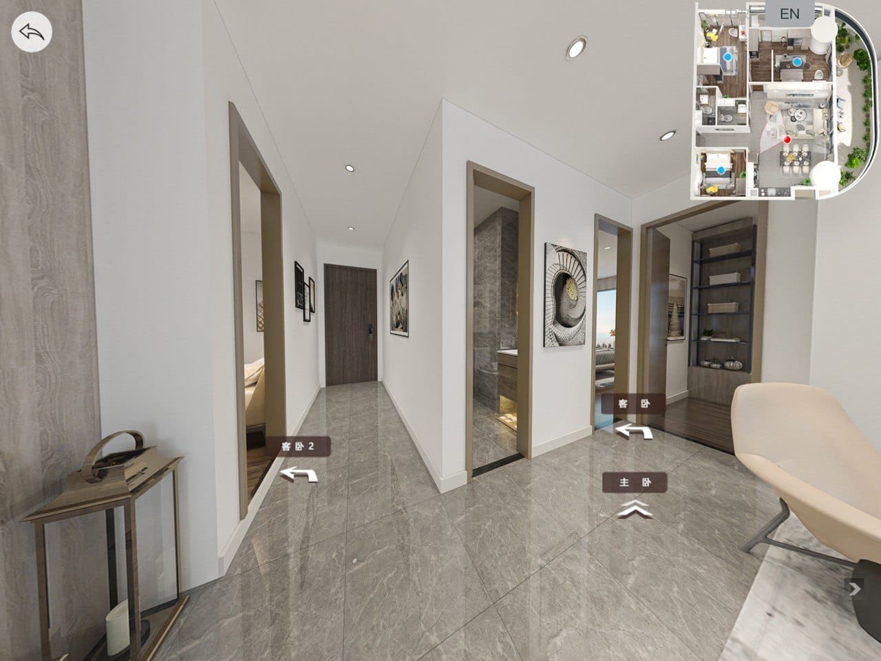 Appartement-3-Chambres-Le-Condé-Hall-Entree