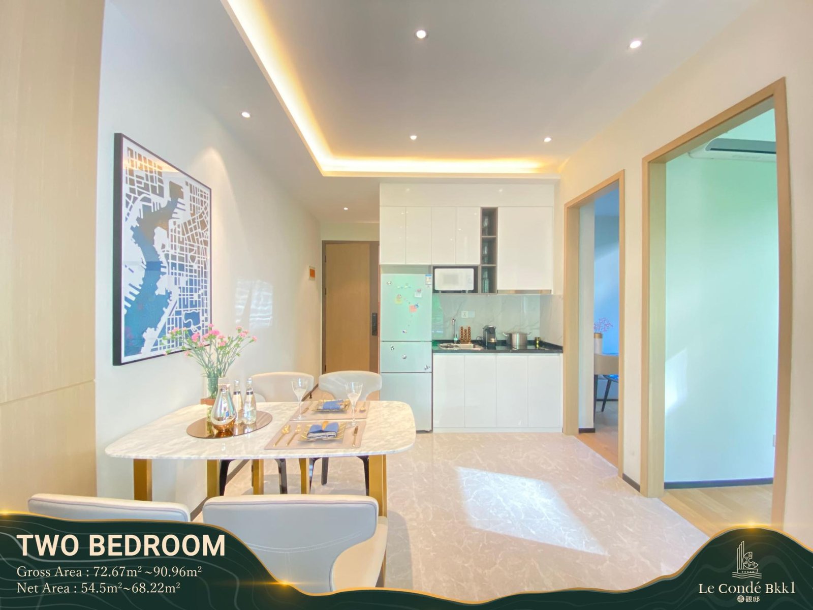 Le-Condé-Appartement-2-Chambres-Living-Cuisine