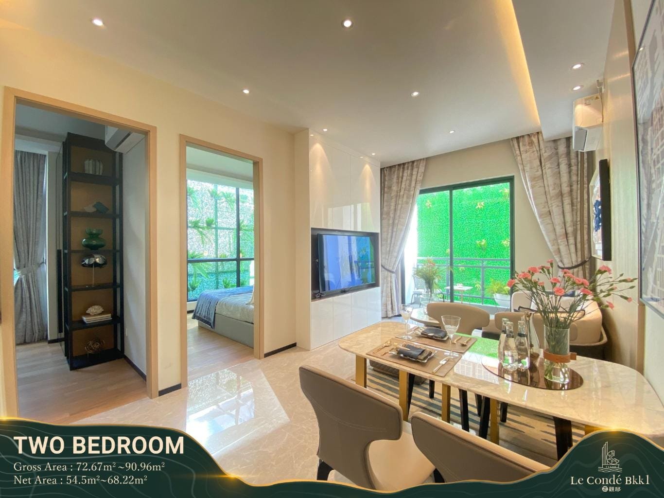 Le-Condé-Appartement-2-Chambres-Living