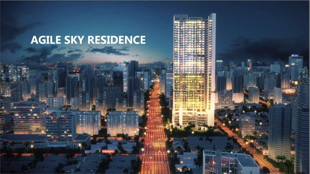 Phnom-Penh-Condominium-Agile-Sky-Residence-Vue-de-Nuit