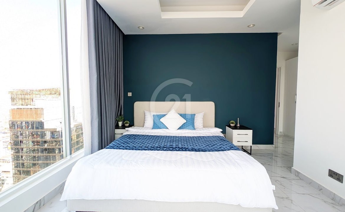 À Vendre Appartement d'angle de 2 chambres à J Tower2 Phnom Penh