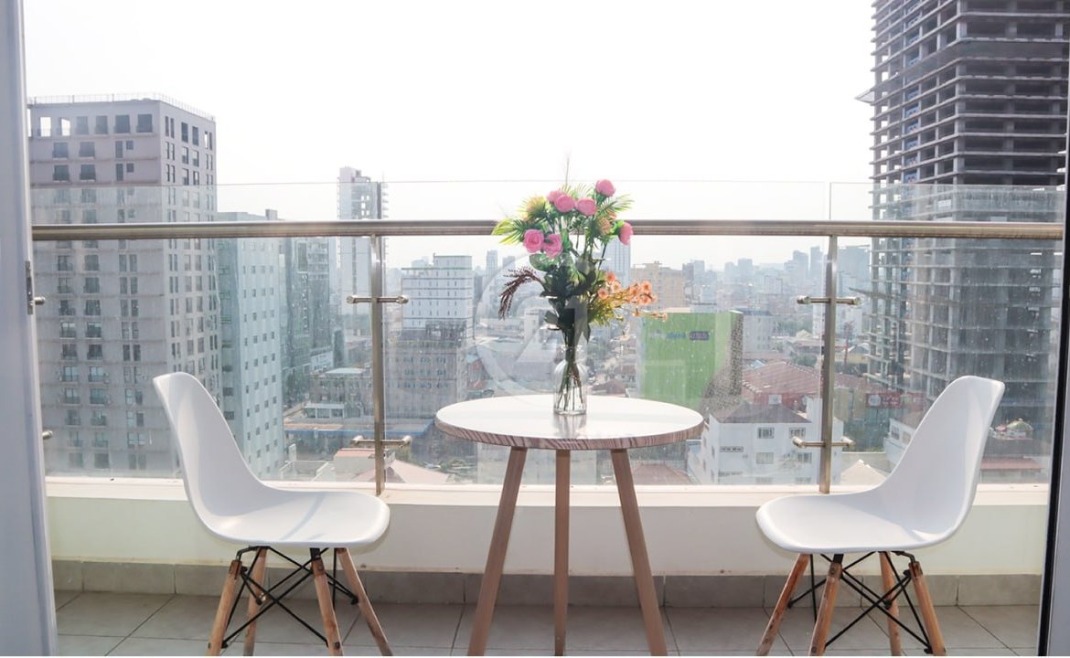 À Vendre Appartement d'angle de 2 chambres à J Tower2 Phnom Penh