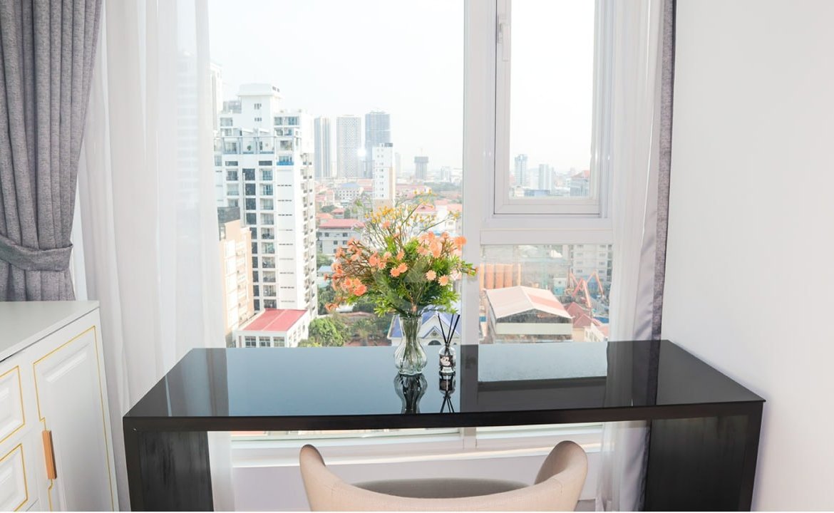 À Vendre Appartement d'angle de 2 chambres à J Tower2 Phnom Penh