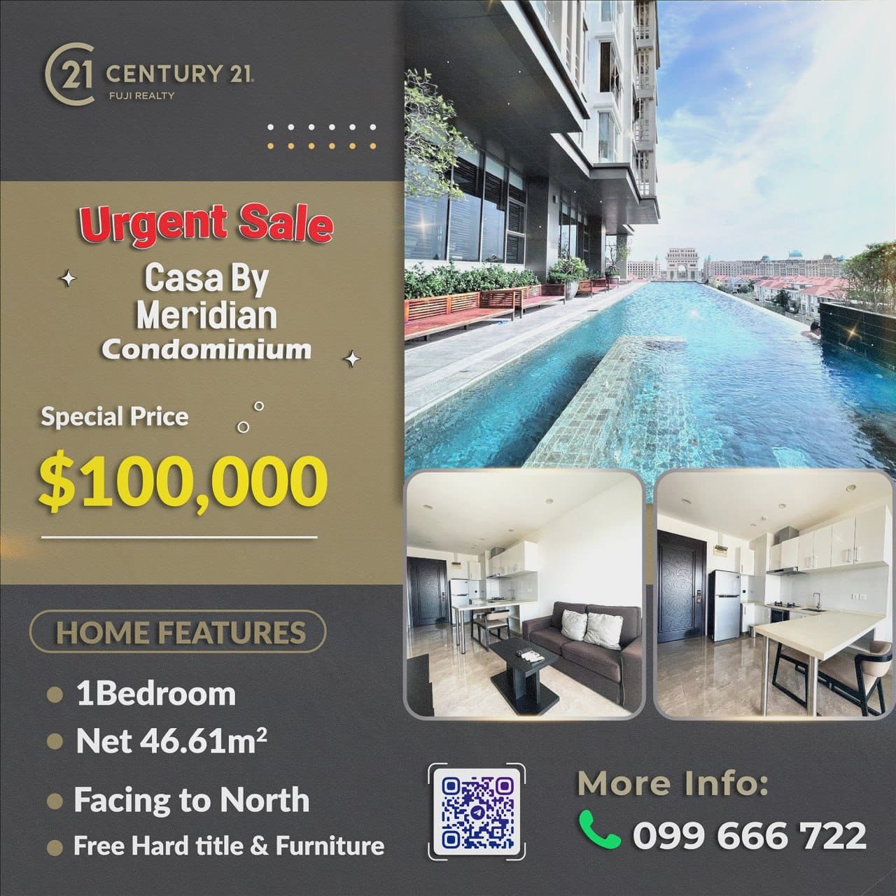 Appartement à Vendre à Diamond Island Phnom Penh